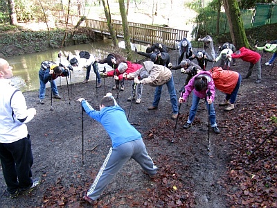 tirement des muscles aprs la marche...